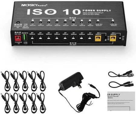 MOSKY ISO 10 パワーサプライ Mosky Audio ISO-10 isolated pedal power supply