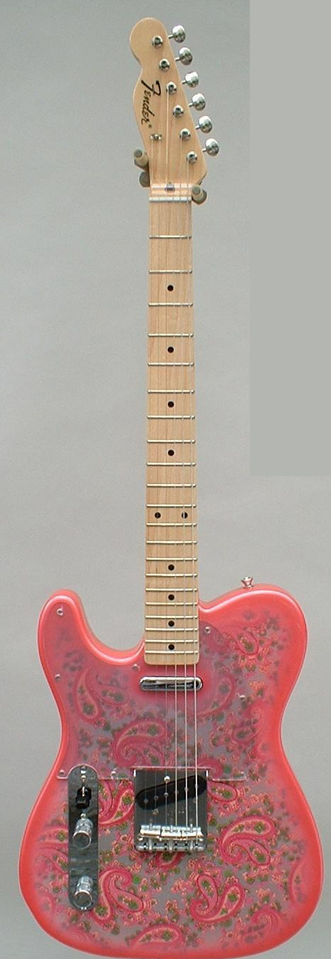 ~SOLD~Fender Japan 2001 Lefty Paisley Telecaster.