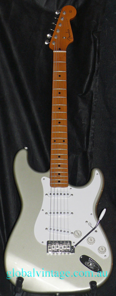~SOLD~Fender Japan C.I.J. "N" series `57 Strat R.I. Inca Silver.