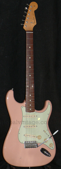 ~SOLD~Fender Japan C.I.J. "P" series `62 Strat R.I. Shell Pink,
