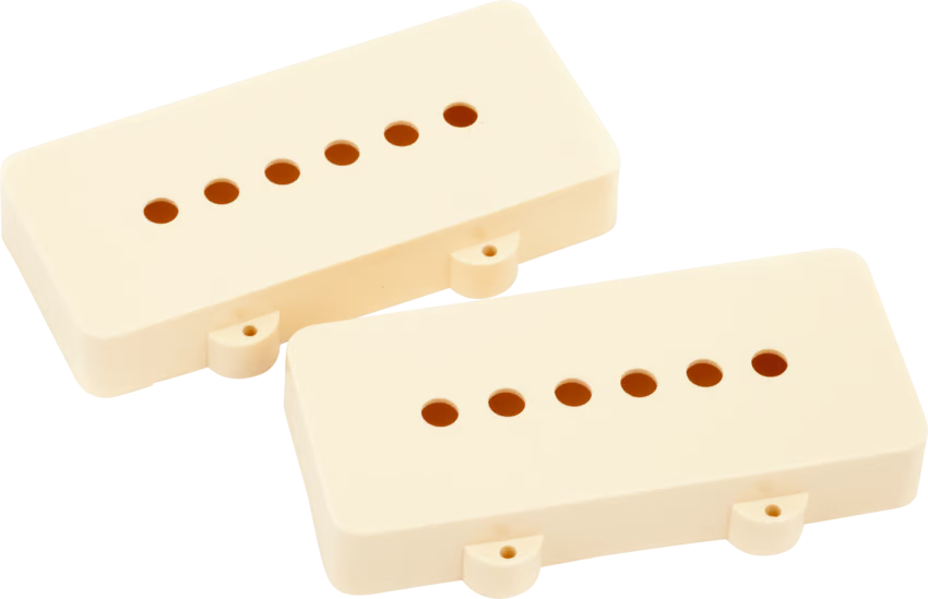 Fender® pickup covers for Jazzmaster,set of 2 -Aged White.USA made PN 0054442049