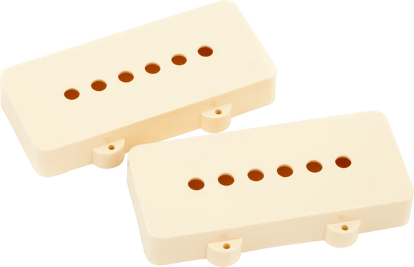 Fender® pickup covers for Jazzmaster,set of 2 -Aged White.USA made PN 0054442049