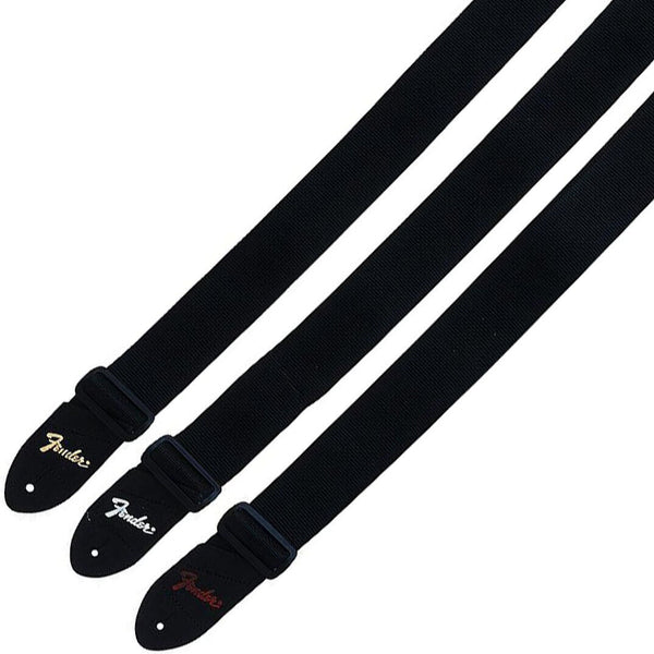 Genuine Fender Pick'N'Strap Guitar Strap -2", Black Polyester, various colours