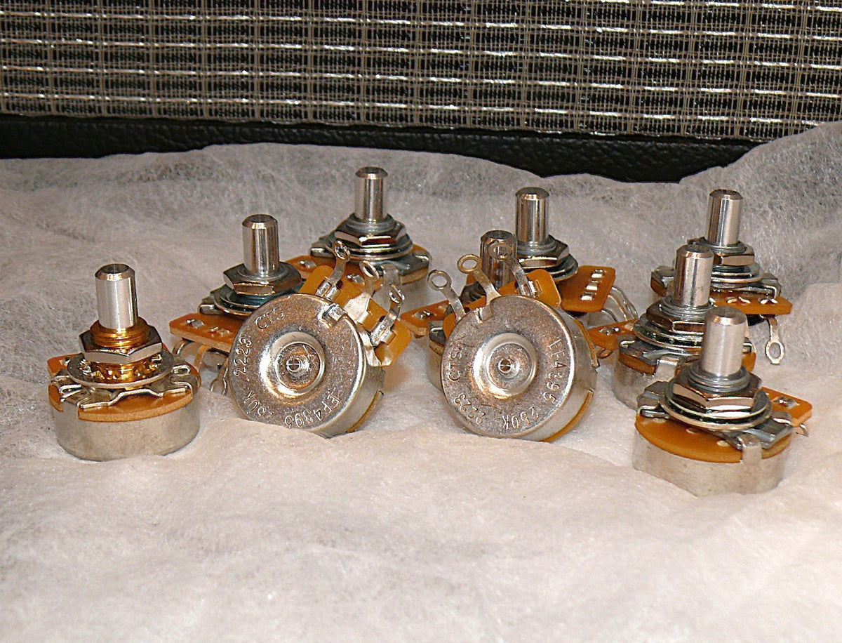 CTS 250K solid shaft vintage audio taper guitar potentiometer.Allparts EP-4395