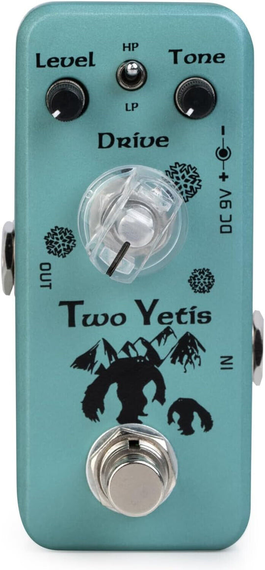 NEW Movall MP-316 Two Yetis Overdrive Pedal-True Bypass with HP/LP Modes