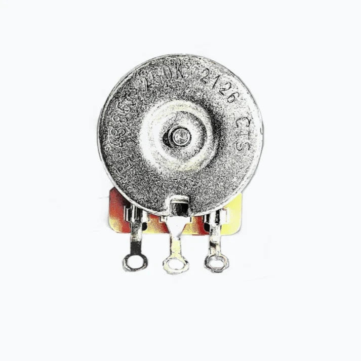 CTS 250K solid shaft vintage audio taper guitar potentiometer.Allparts EP-4395