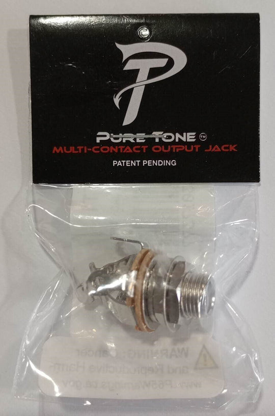 Genuine Pure Tone PTT1 multi-contact 1/4" mono nickel output jack. Puretone!