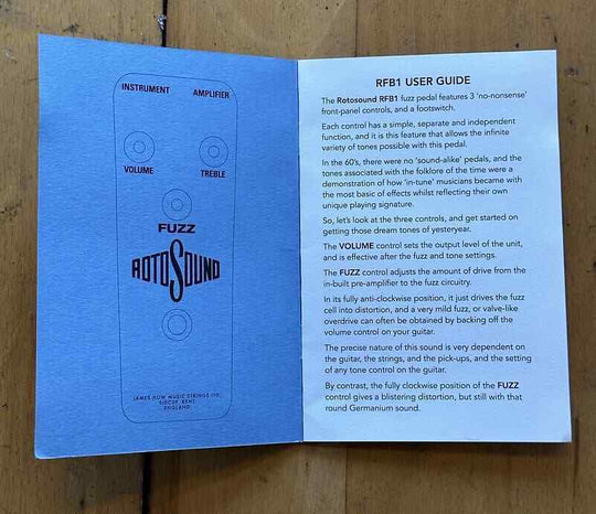Rotosound Fuzz Reissue with original box & paperwork 2013 - Silver Hammer finish