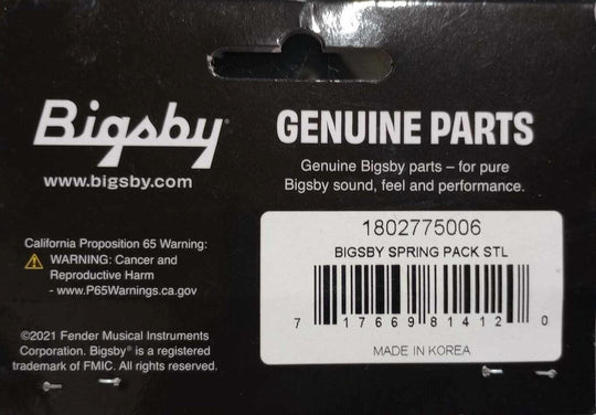 Bigsby Spring pack w/washers.4 spring sizes to suit B3,B5,B6,B7 P.N 1802775006