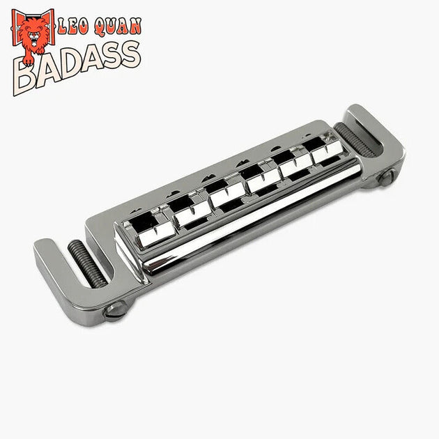 Allparts Leo Quan® Nickle Badass Wraparound Guitar Bridge-SAE (Gibson) Studs