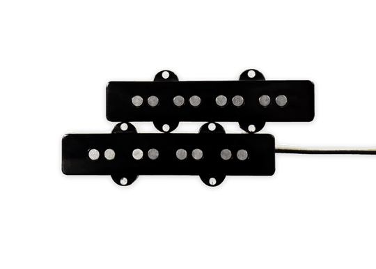 NEW Lindy Fralin Jazz Bass replacemment Pickups  +5% Overwind - black covers
