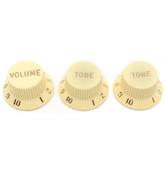 Guaranteed Genuine Fender Stratocaster® Aged White Knob Set Model  0991369000