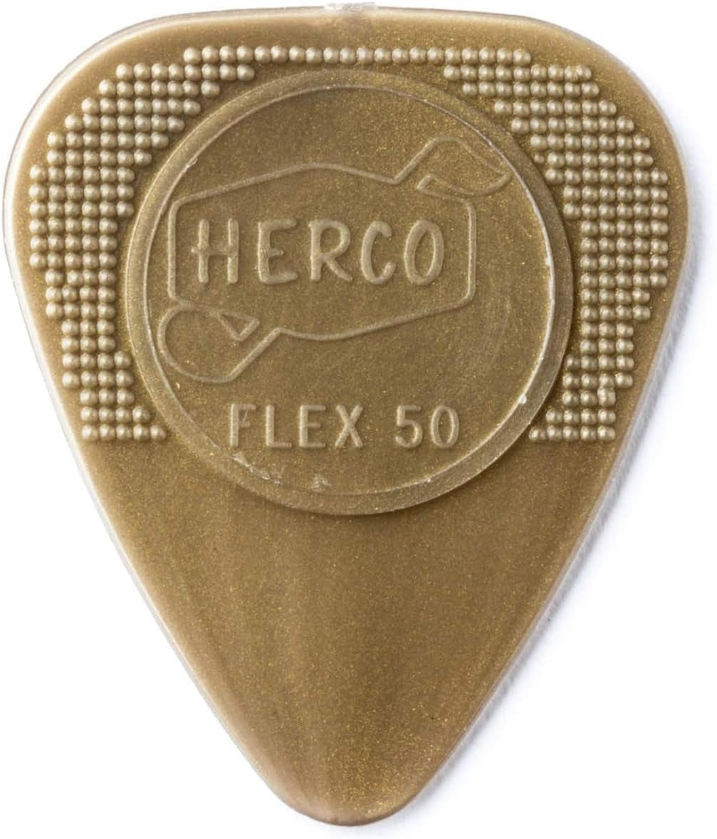 HERCO  Flex 50 12 pack Guitar Picks  - Dunlop Nylon Gold HE210P
