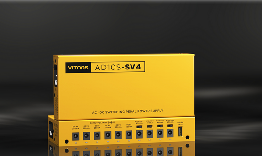 Vitoos AD10S-SV4 10 OUTPUTS/ 1*USB-Fully isoltaed pedal power supply.100-240V