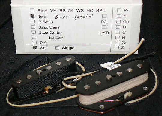 New Lindy Fralin Blues Special Telecaster pickup set with uncovered neck pickup