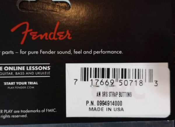 Genuine Fender USA American Series Locking Strap Buttons & Screws PN 0994914000