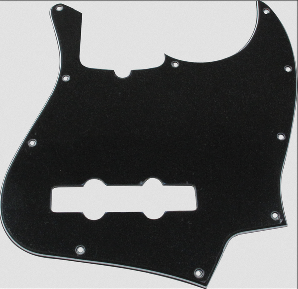 Genuine Fender 3ply Black 10-Hole Contemporary Jazz Bass Pickguard PN 0991351000