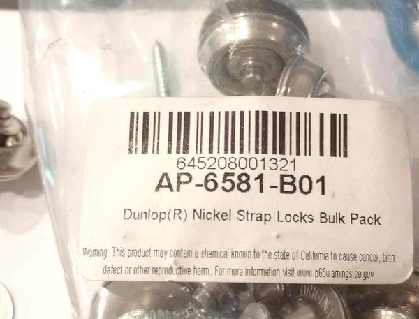 Genuine Dunlop straplock set. Allparts bulk suppy,no packaging strap-locks pair