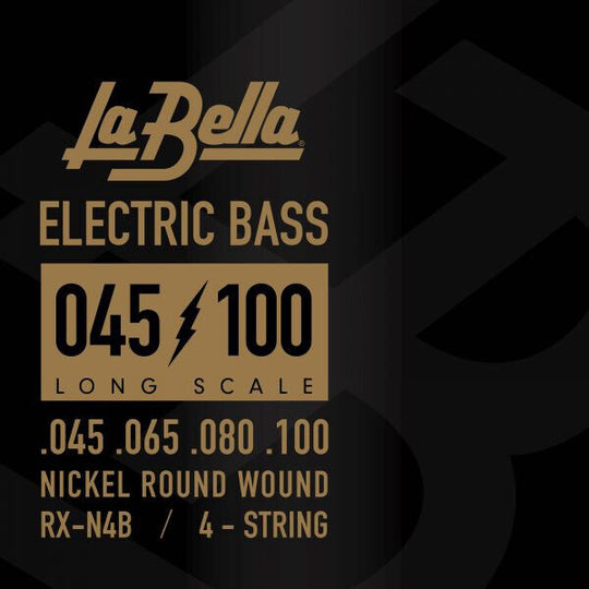 La Bella RX-N4B 4-String Long Scale Nickel Roundwound 45 65 80 100