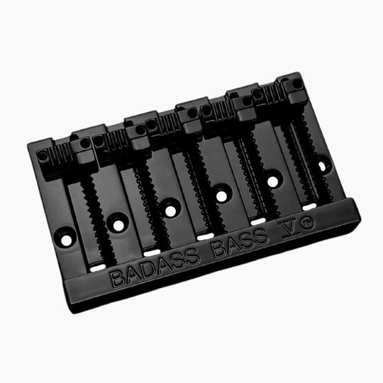 Allparts Leo Quan® Badass V™ 5-String Bass Bridge w/grooved saddles Black