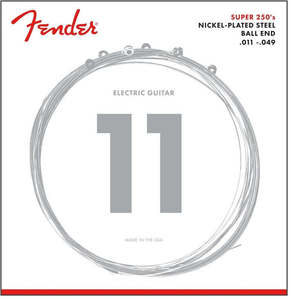 Fender Super 250's 11-49 Nickel-Plated Steel Guitar Strings P.N. #:0730250408