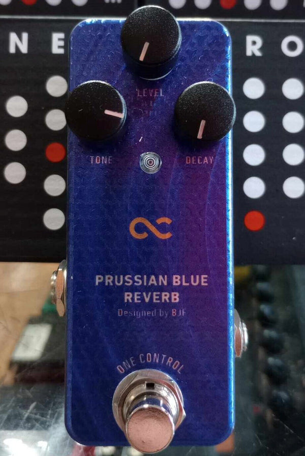 Near Mint / N.O.S. condition One Control Japan Prussian Blue Reverb w/ orig box