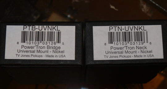 TV Jones Power'Tron Nickel pickup set -Universal Mount-The TONE of Malcolm