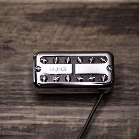 TV Jones Power'Tron Bridge & Neck set ,Chrome Covers-Universal mount.Mal's TONE!