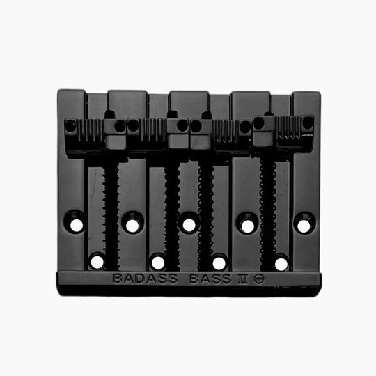 Allparts Leo Quan® Badass II 4-String Bass Bridge-Black Grooved Saddles BB-3342