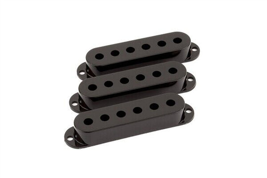 Genuine Fender Stratocaster Black pickup cover set - P.N. 0991364000