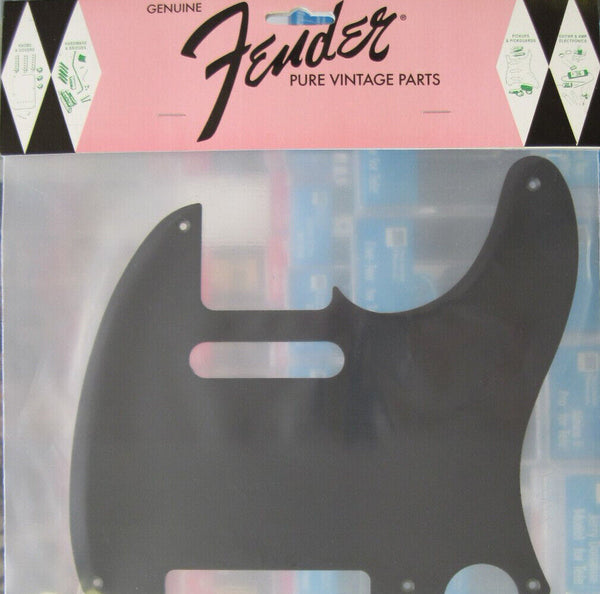 Genuine Fender® Vintage '52 Tele 5-Hole Black Telecaster Pickguard.# 0992019000