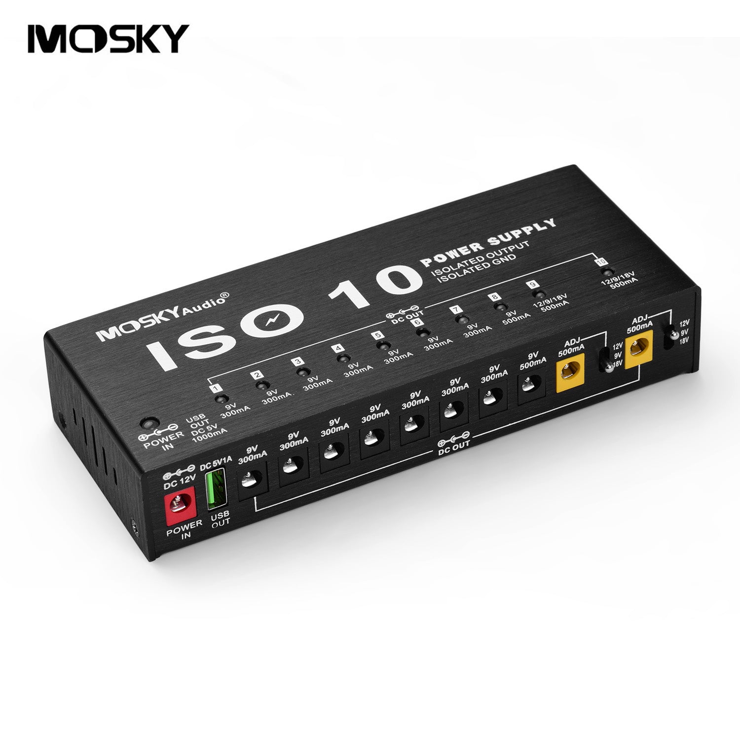 MOSKY ISO 10 パワーサプライ Mosky Audio ISO-10 isolated pedal power supply